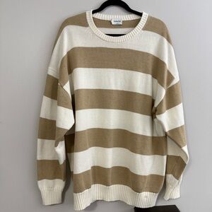 Aritzia Sunday Best Striped Sweater-M